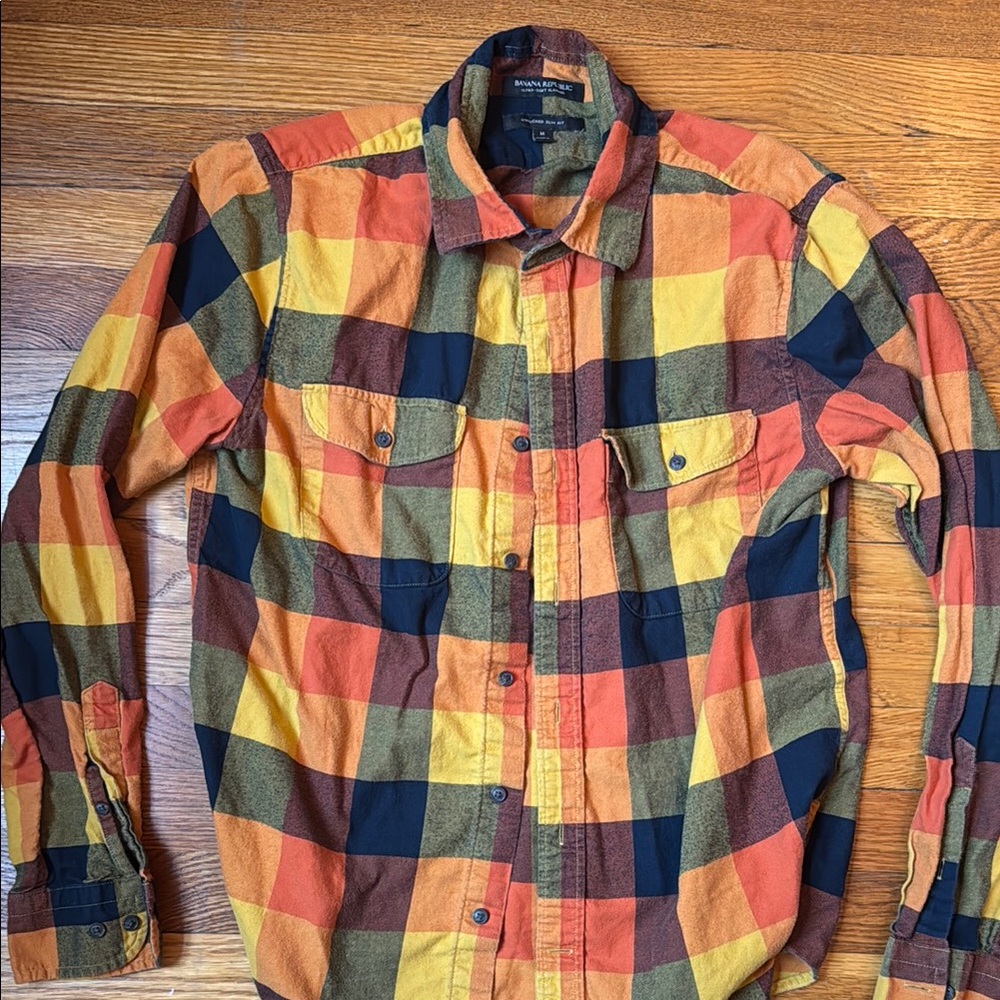 Banana Republic Men's Multicolor Plaid Shirt